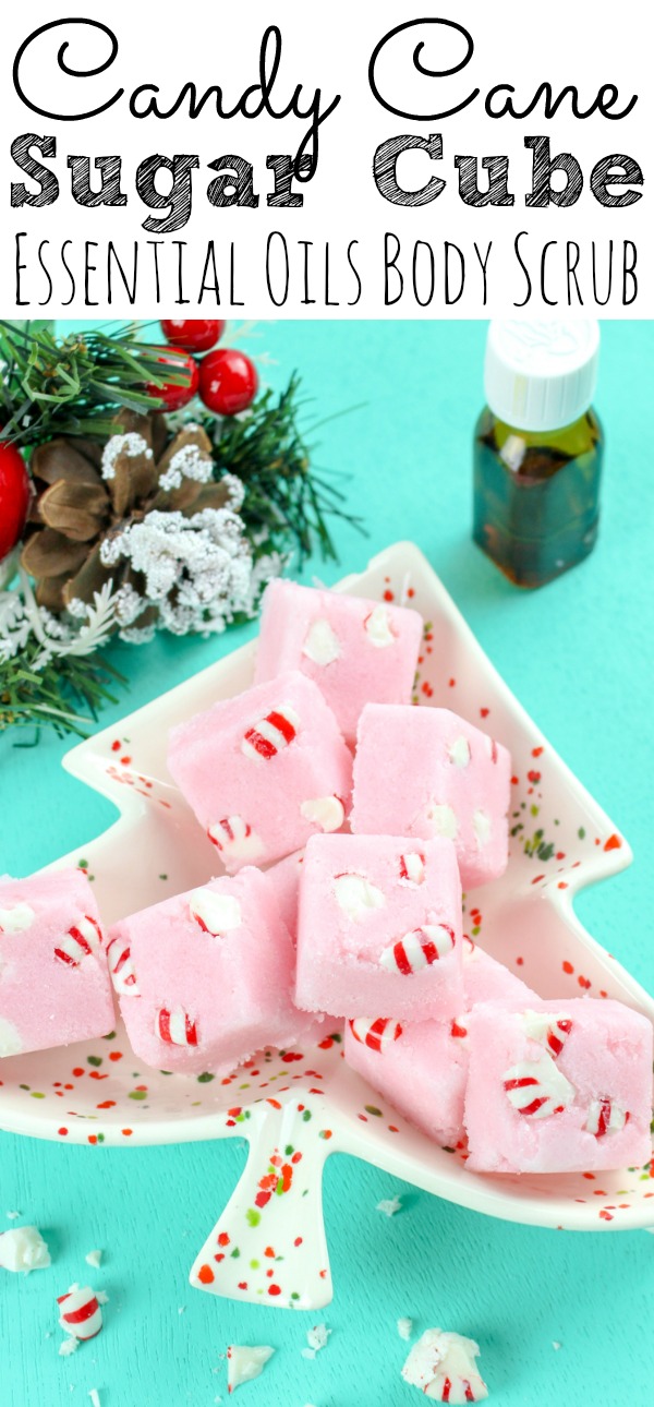 Candy Cane Sugar Cube Body Scrub