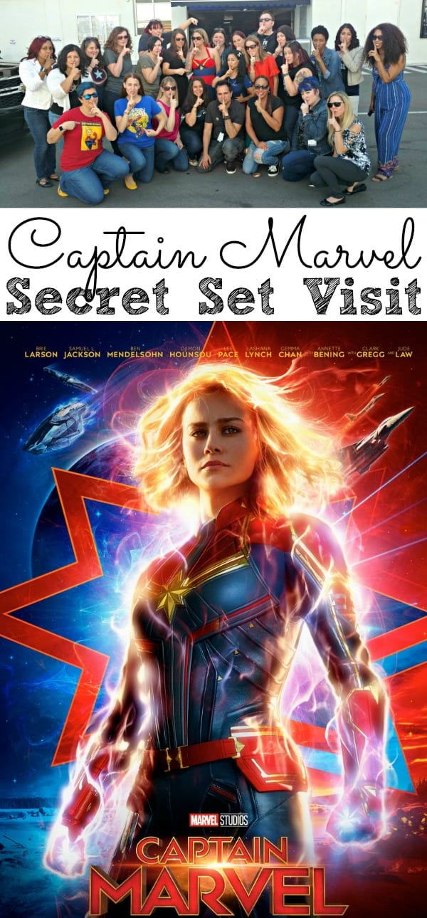 Captain Marvel Secret Set Visit