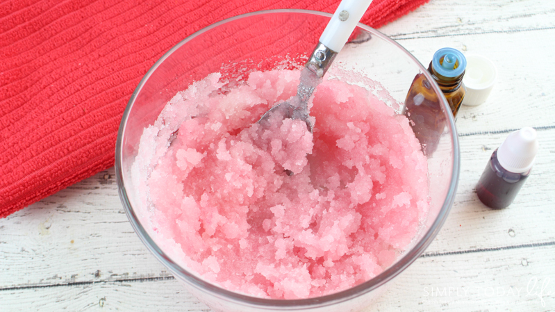 Essential Oils Candy Cane Sugar Scrub 