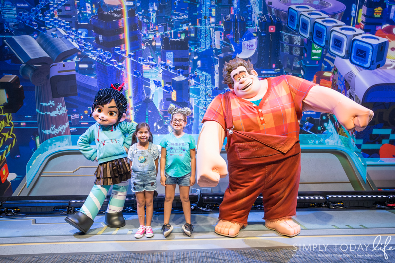 Meeting Ralph and Vanellope at Epoct