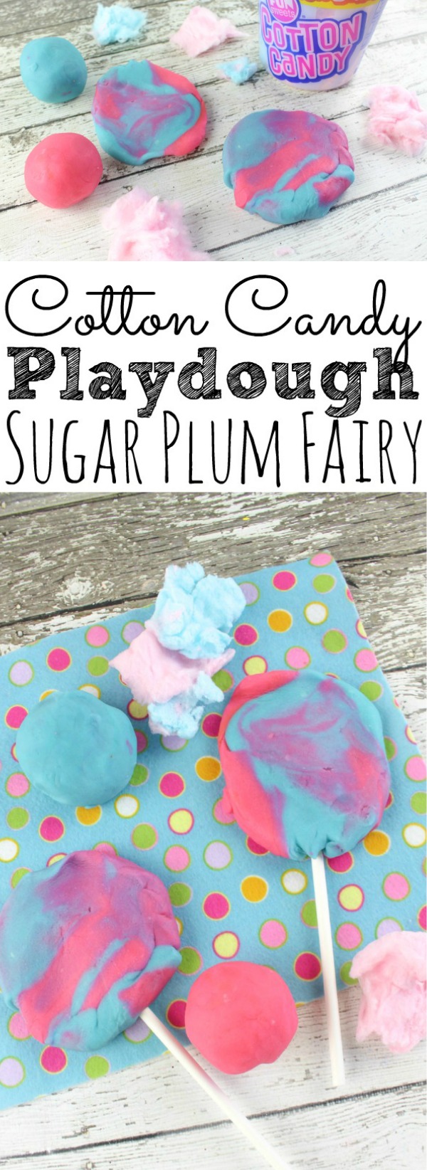Sugar Plum Fairy Cotton Candy Playdough Recipe 