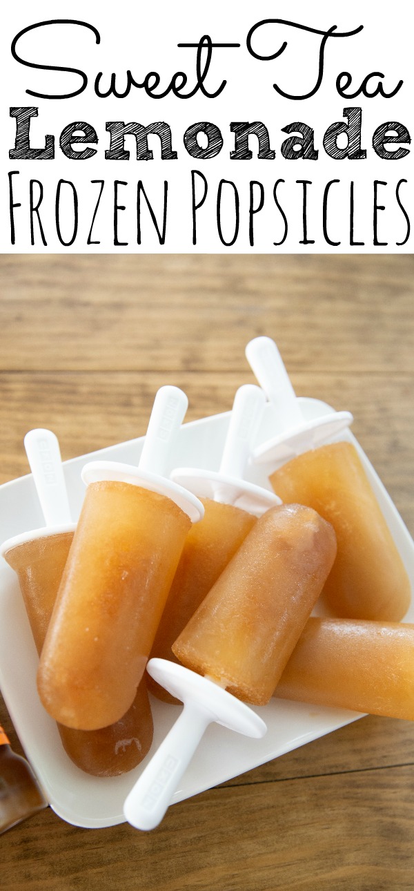 Frozen Sweet Tea Lemonade Popsicles