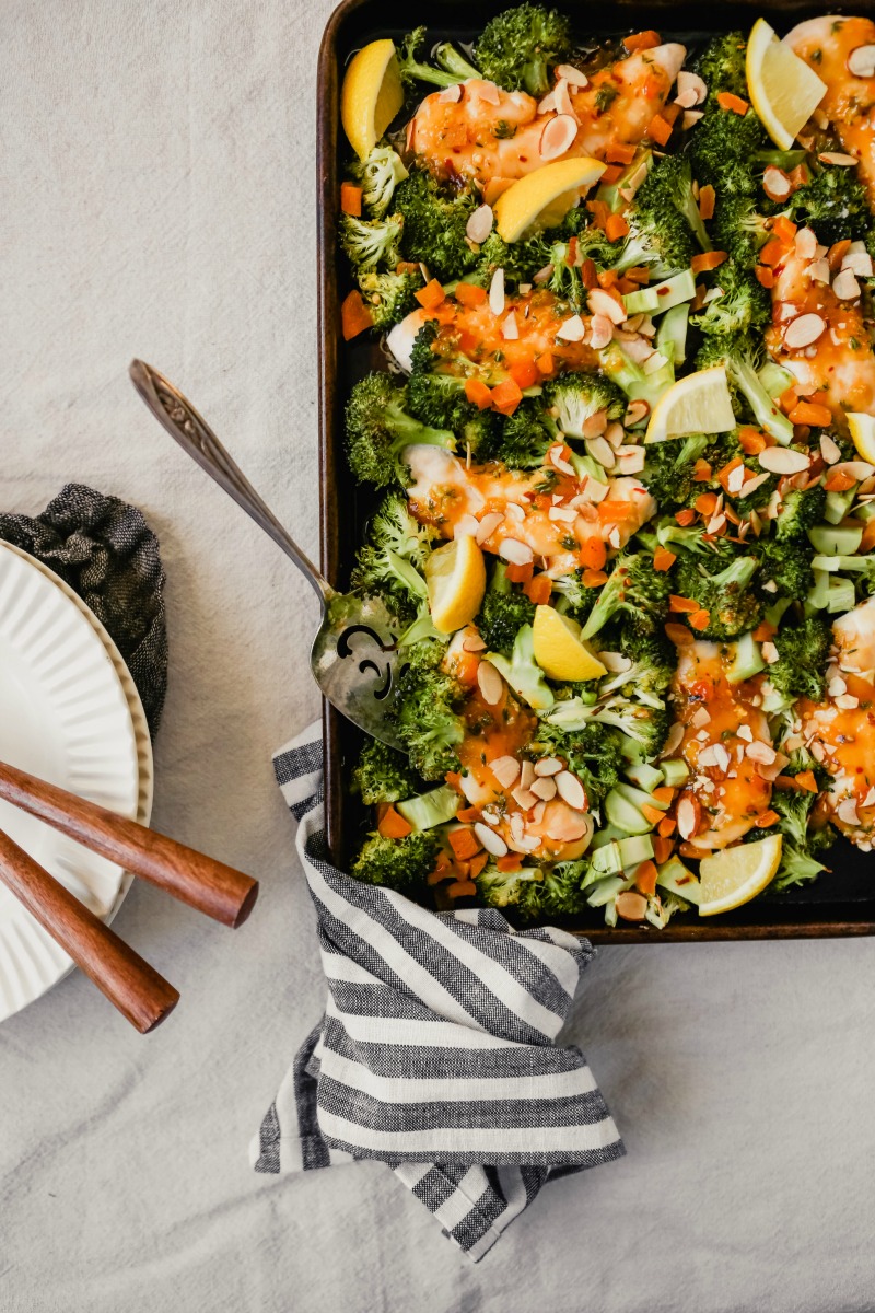 ONE-PAN APRICOT CHICKEN & BROCCOLI DINNER