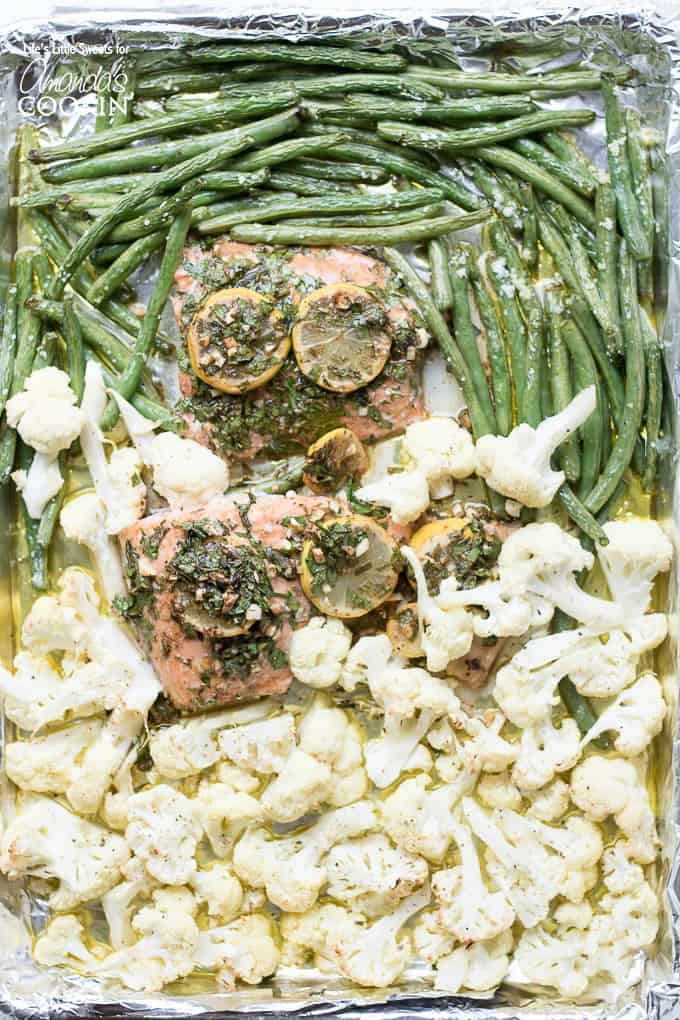 SHEET PAN SALMON DINNER