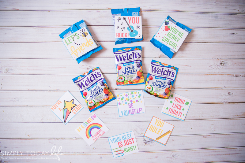 Back To School Printable Snack Notes