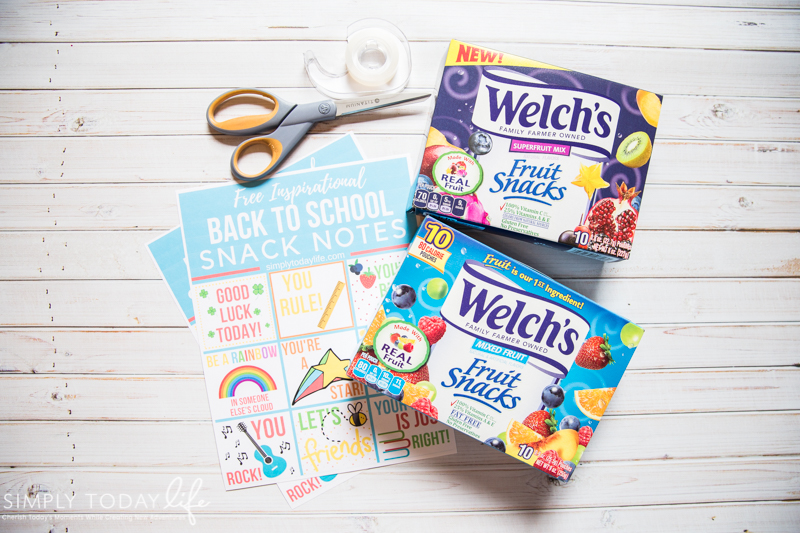 Back To School Printable Snacks for Easy Lunches