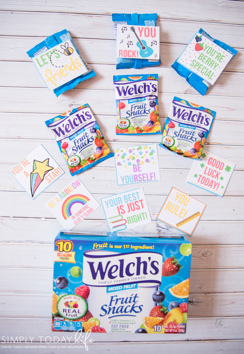 Fruit Snacks Note Printables For School