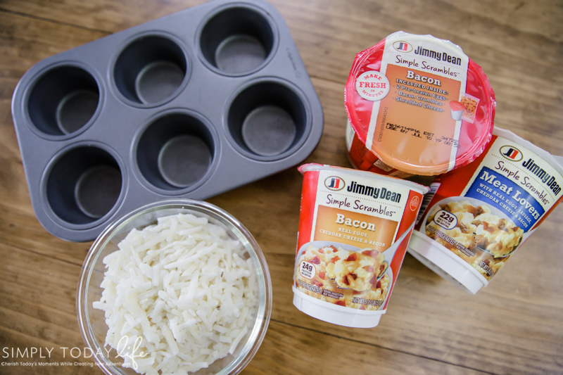Ingredients For Easy Hashbrown Egg Cups