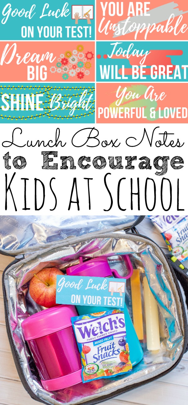 Lunch Box Notes for Kids, Lunchbox Notes for Girls, Positive