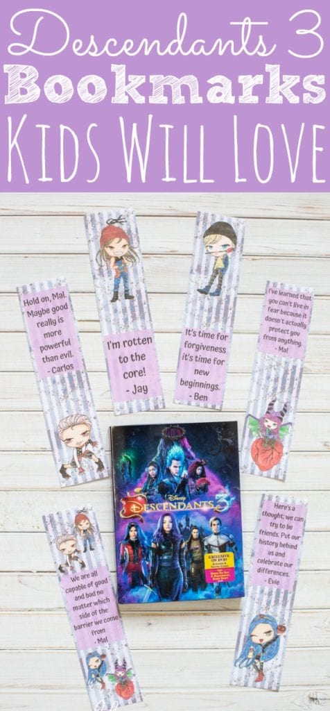 Descendants 3 Bookmarks For Kids