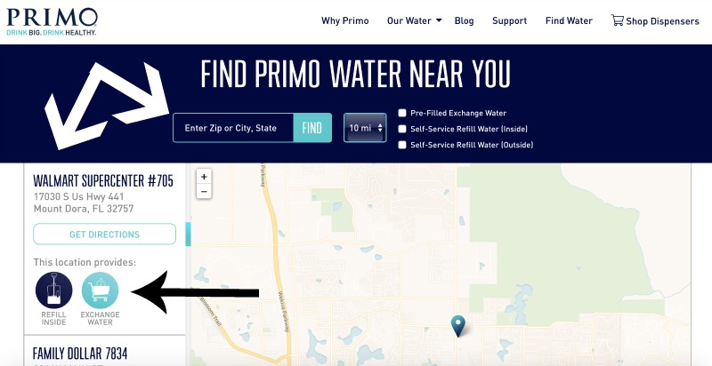 How To Find A Primo Water Refull Station
