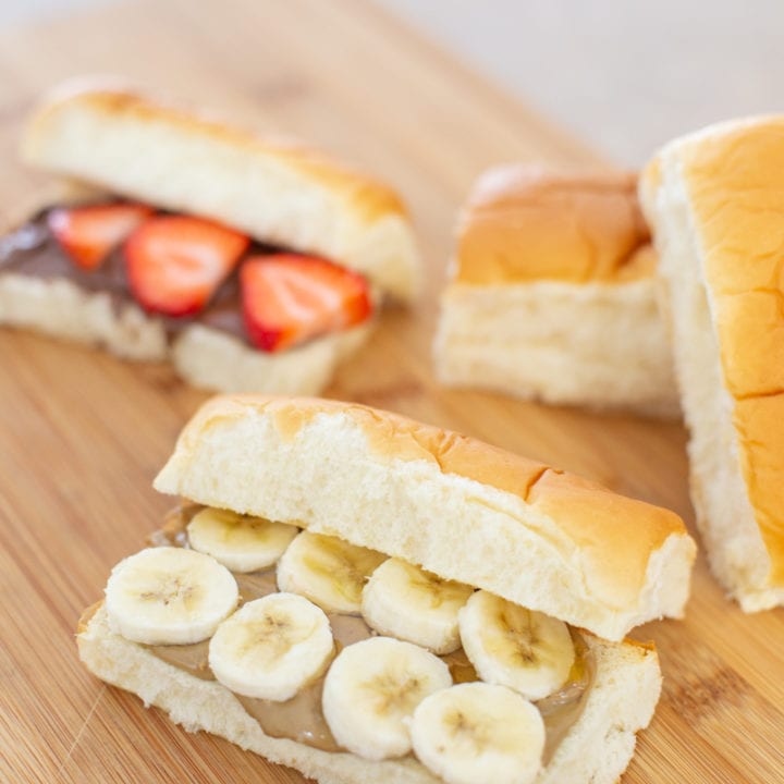 Sunflower Butter, Honey, and Banana Mini Sub