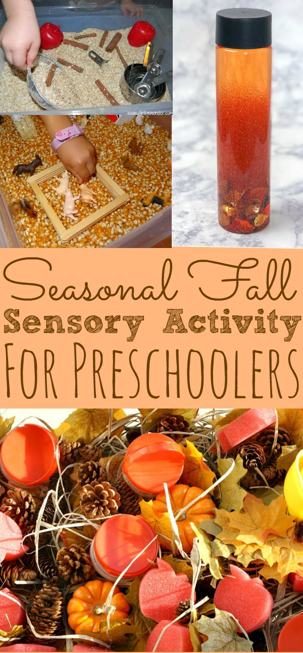 Fall Sensory Play Bins For Preschoolers