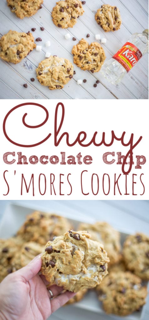 Chocolate Chip Chewy S'mores Cookies