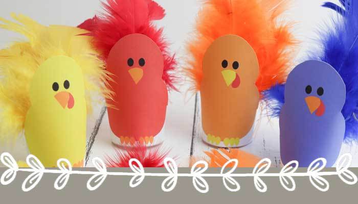 Cute Color Matching Turkey Toddler Craft