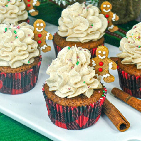 Gingerbread Cupcakes With Cinnamon Frosting