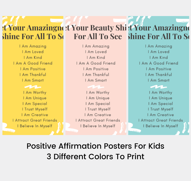 15+ Positive Affirmations Activities for Kids and Teens - The