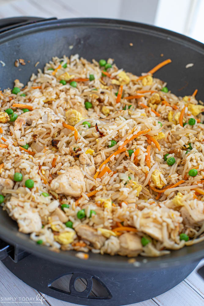 Easy and Quick Chicken Fried Rice.