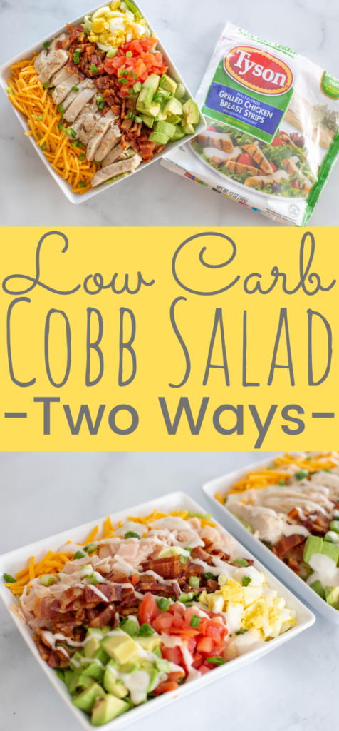 Low Carb Cobb Salad Two Ways