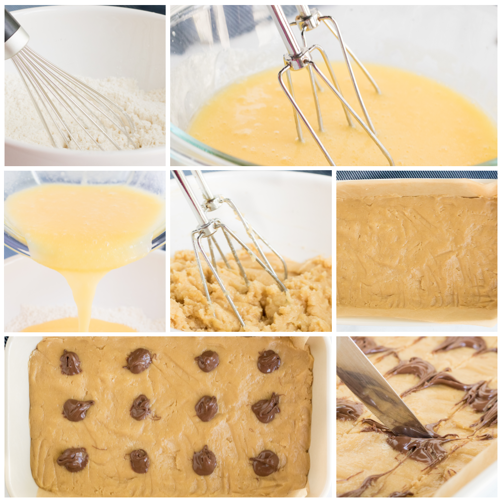 Step by Step Instructions For Making Blondies