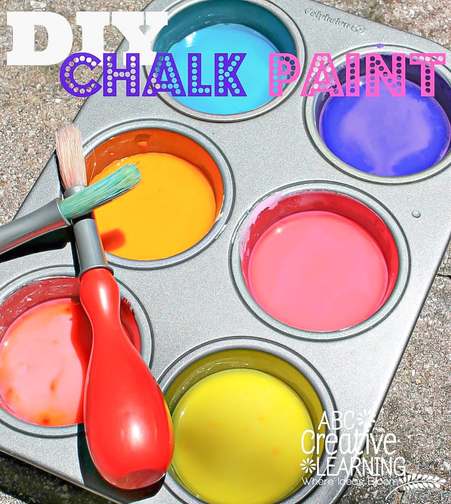 DIY Sidewalk Chalk Paint Set