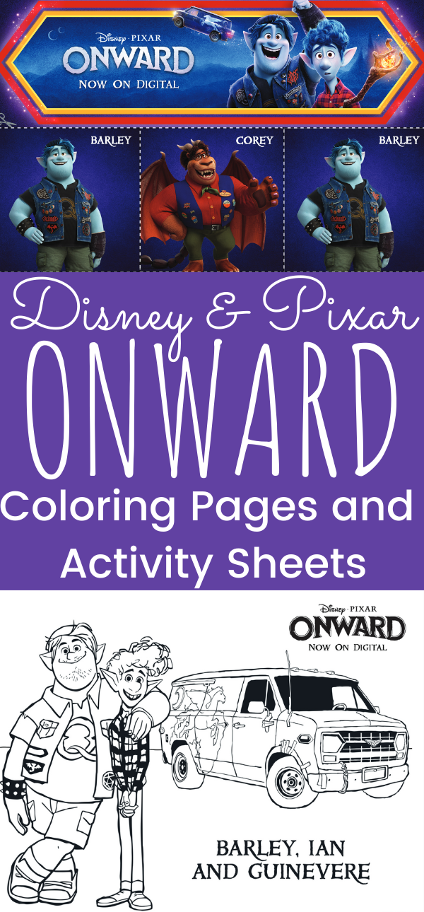 Onward Coloring Pages and Activity Sheets
