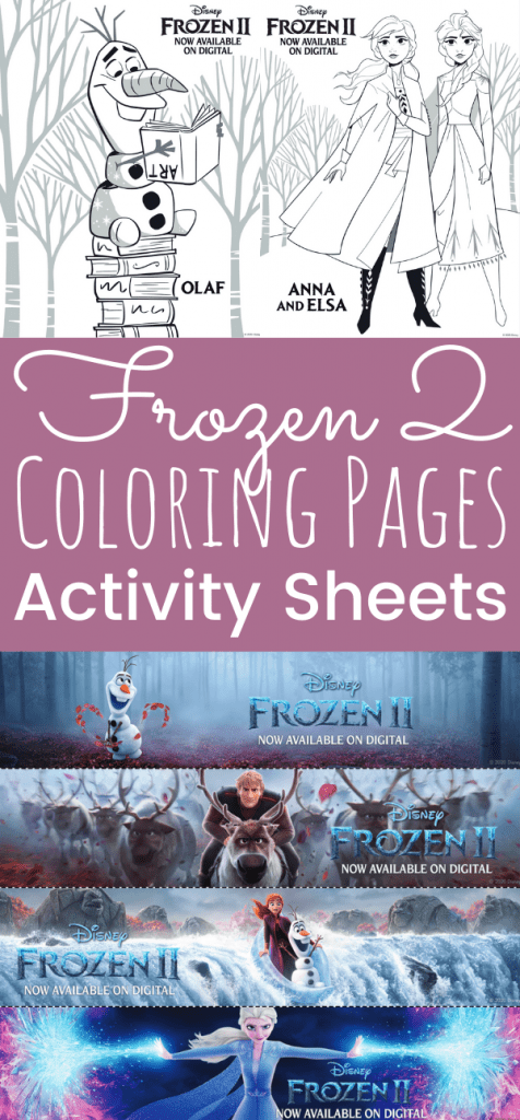 Free Frozen 2 Coloring Pages And Activity Sheets