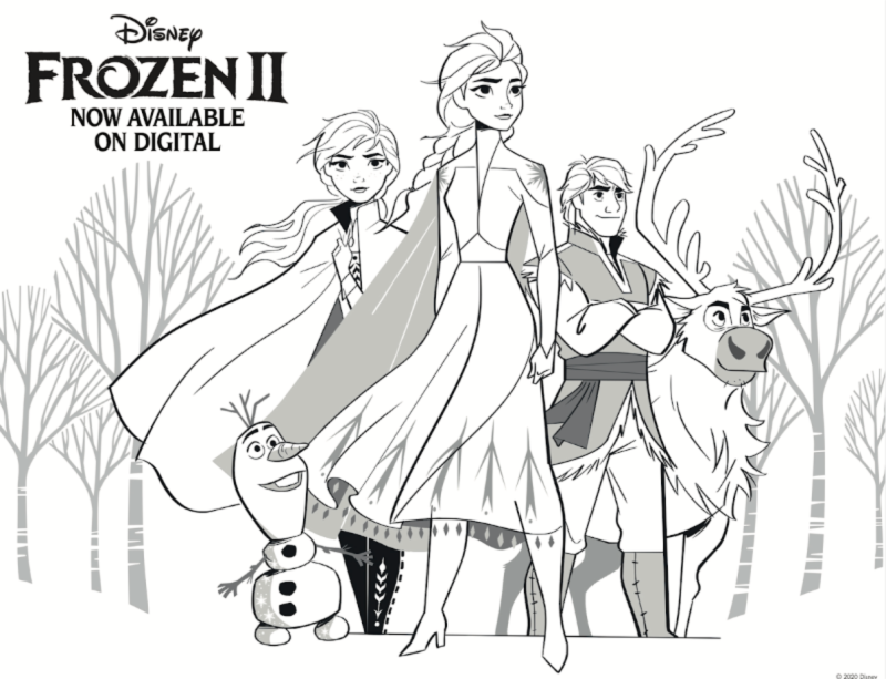 Free Frozen 2 Coloring Pages And Activity Sheets - Simply ...