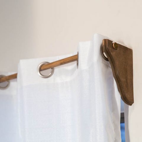 Wooden Corbel Curtain Holders