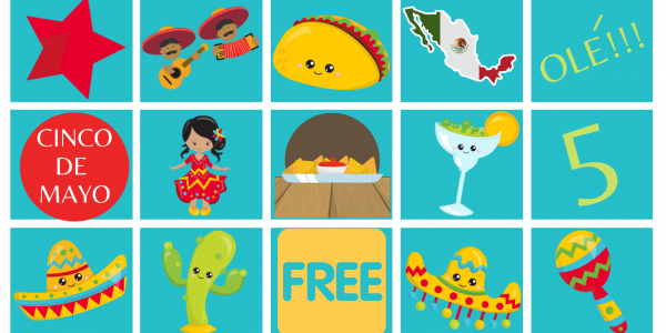 Cinco de mayo Bingo Cards