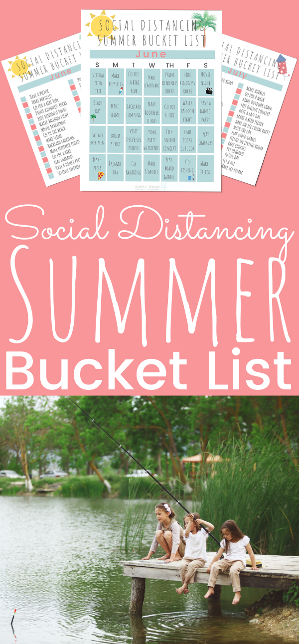 Social Distancing Summer Bucket List