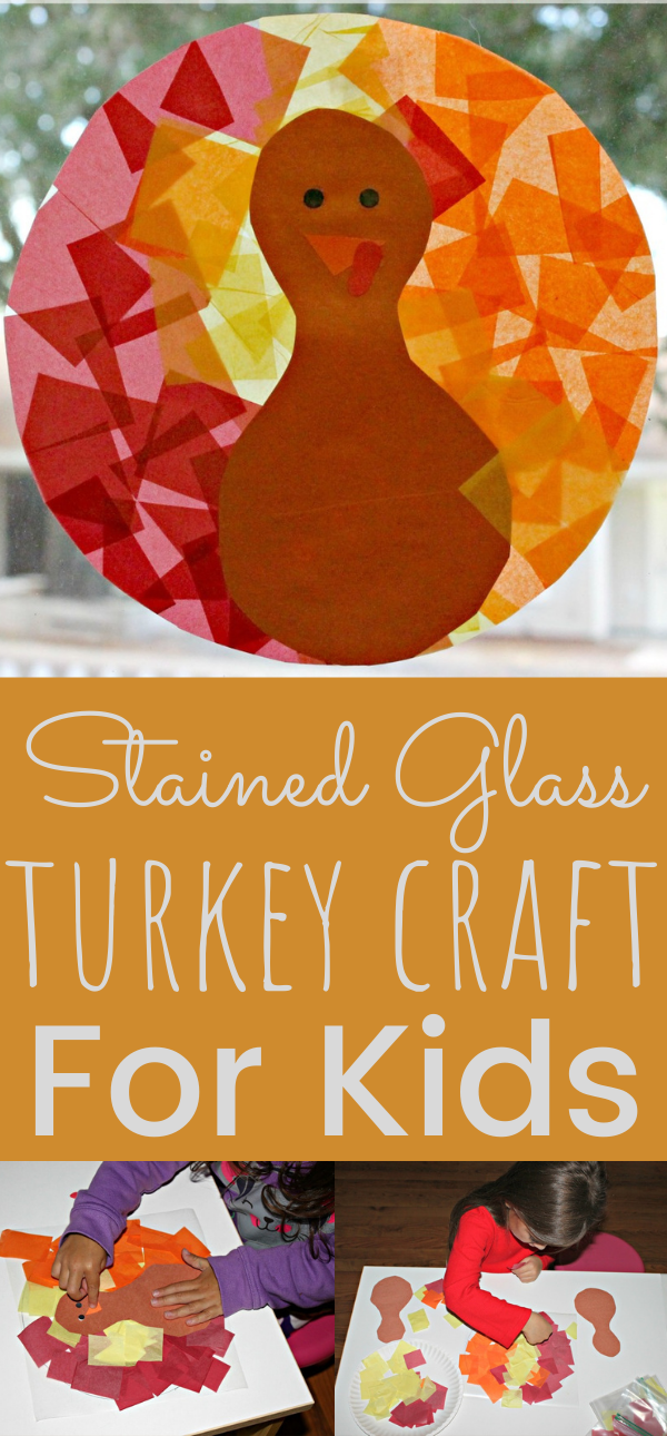 Tissue Paper Turkey Craft - Arty Crafty Kids